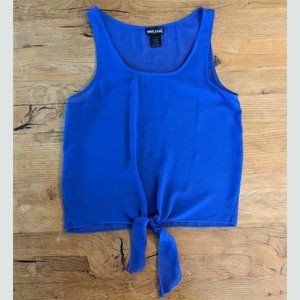 Wet Seal Sheer Tie-front Tank